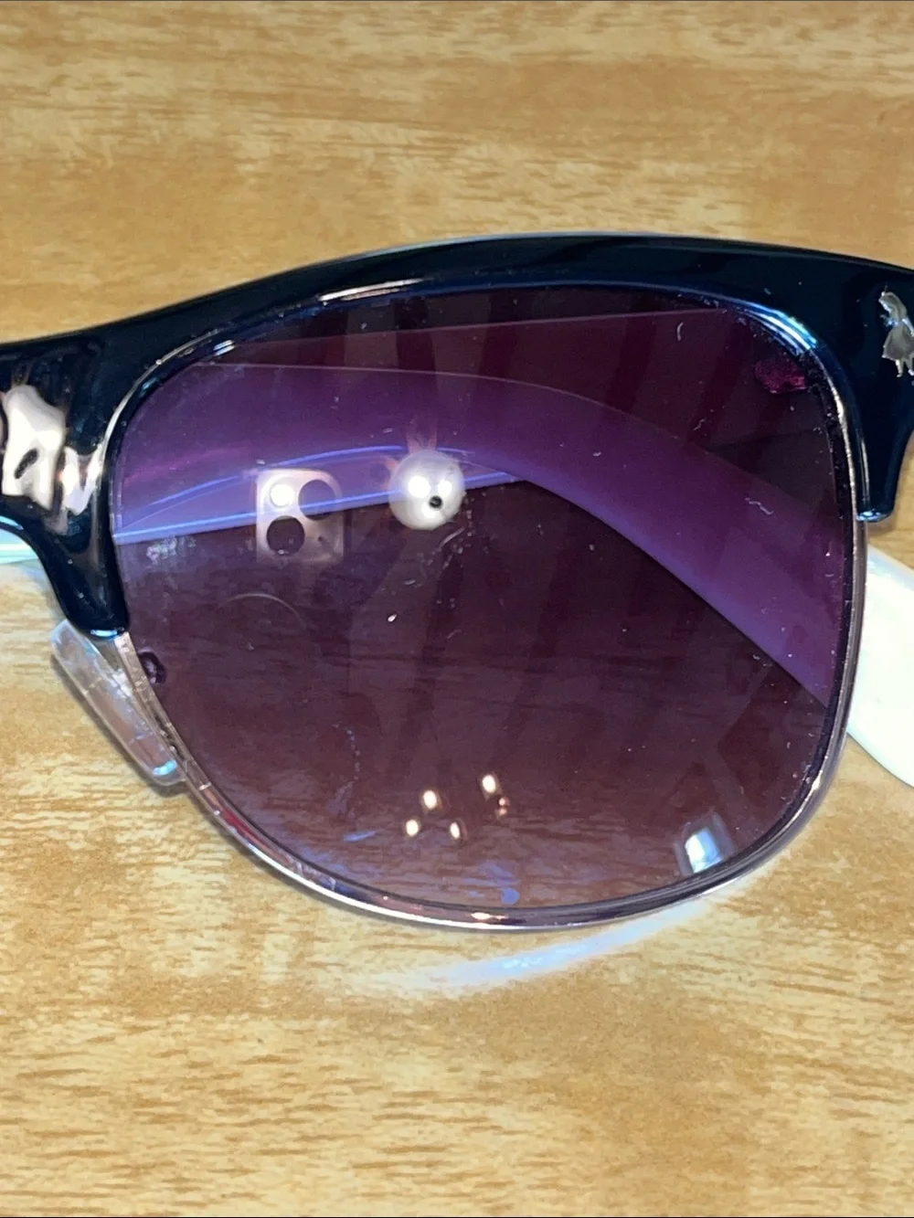Disney Black and Cream Sunglasses with Alice in Wonderland theme